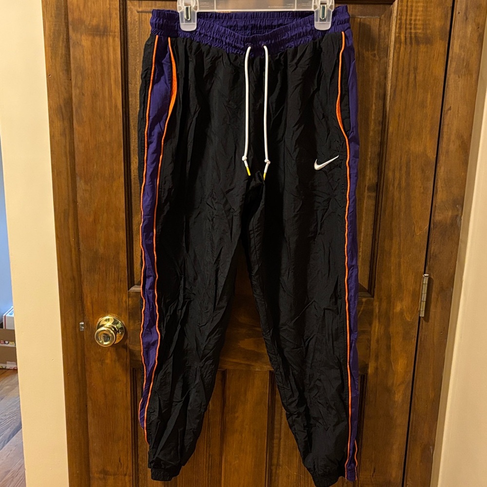 Nike Black Joggers with Purple and Orange Accents